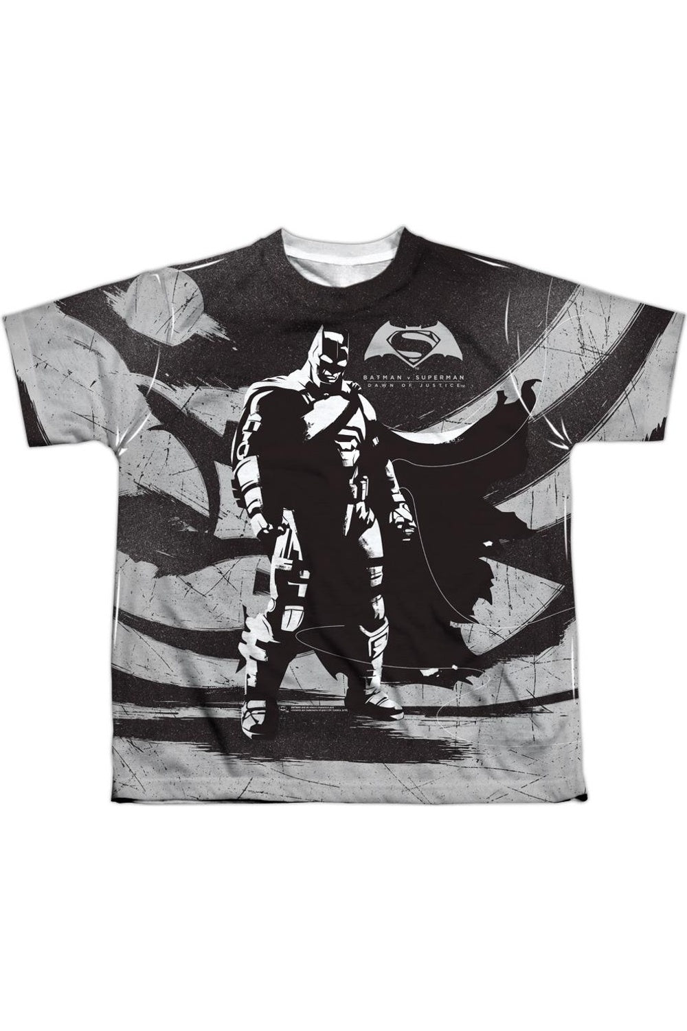 

Бэтмен против Супермена: Контрастная футболка с коротким рукавом для детей Gildan, белый