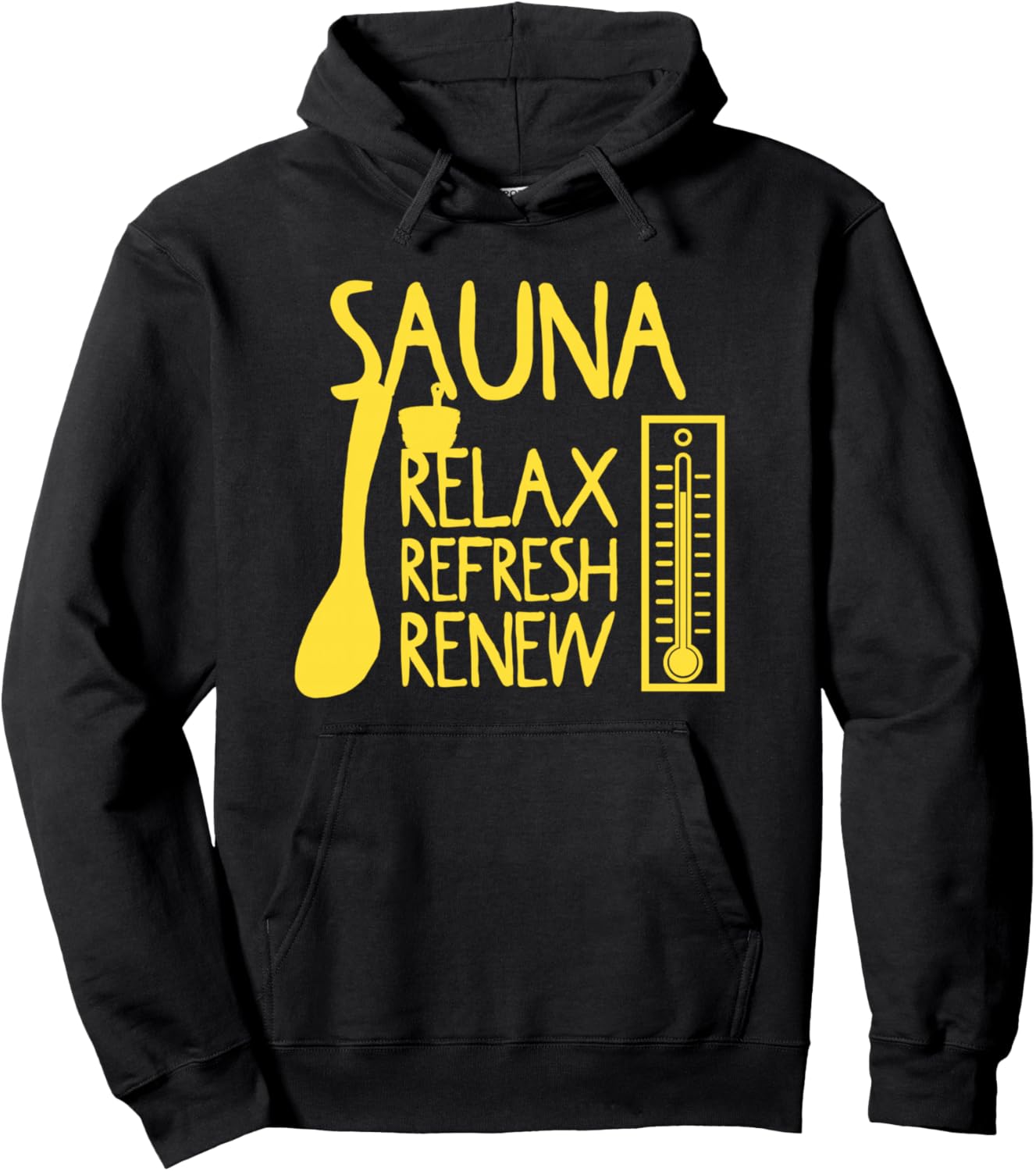 

Худи для отдыха и восстановления в сауне Sauna Clothing And Gifts For Sauna Masters, черный