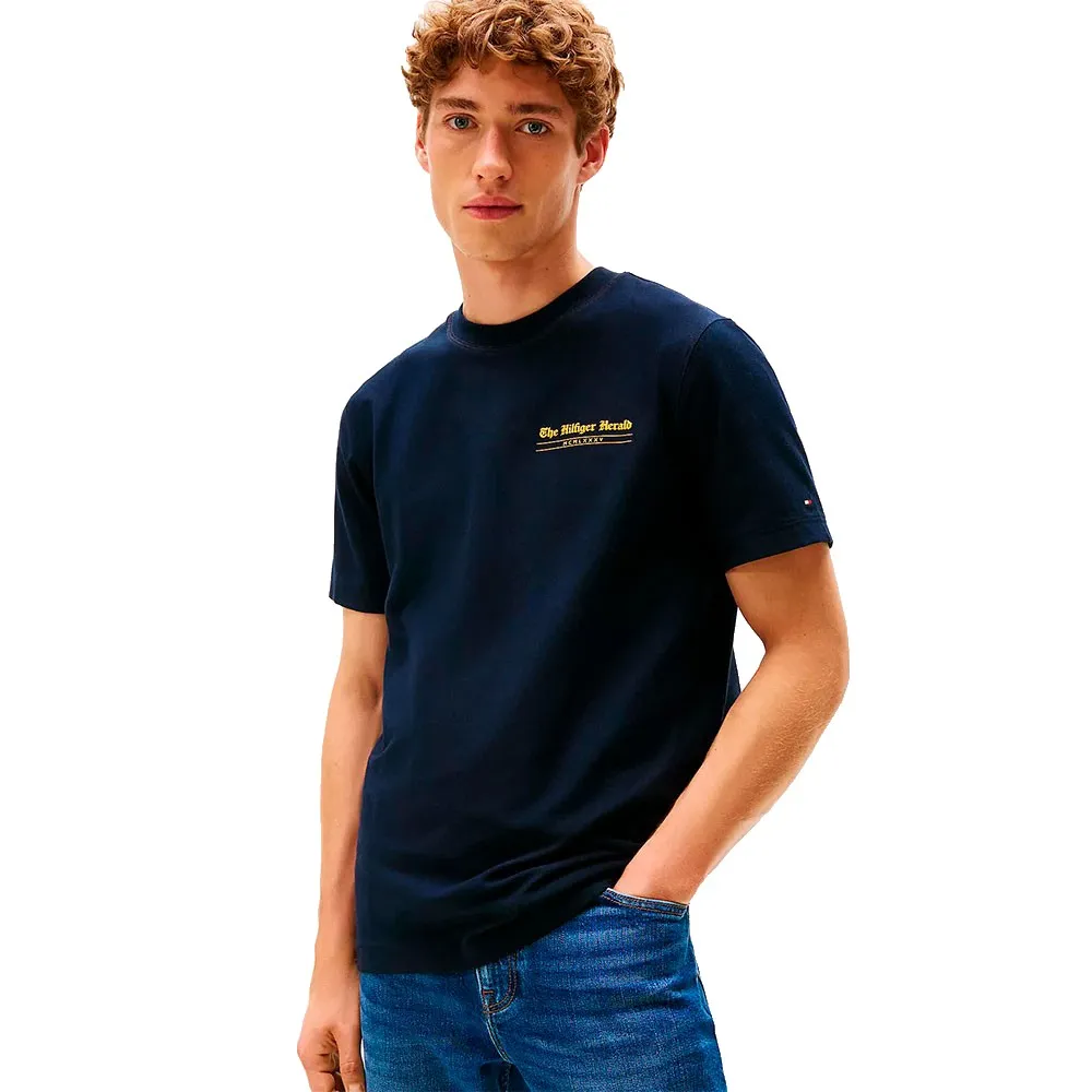 

Футболка с коротким рукавом Tommy Hilfiger Herald Back Graphic, синий