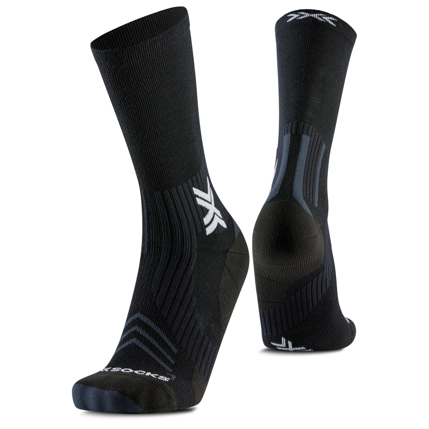 

Носки для бега X-Socks Run Expert Silk Merino Crew, цвет X Black/Light Grey