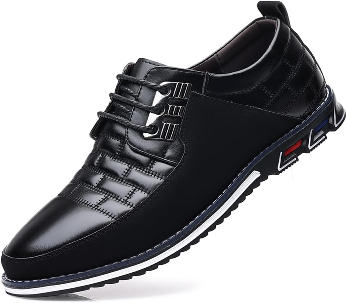 

Мужские оксфорды, мужская повседневная обувь, деловая обувь, мужские большие кожаные туфли, мужская повседневная спортивная обувь, большие повседневные туфли Kervaky, черный