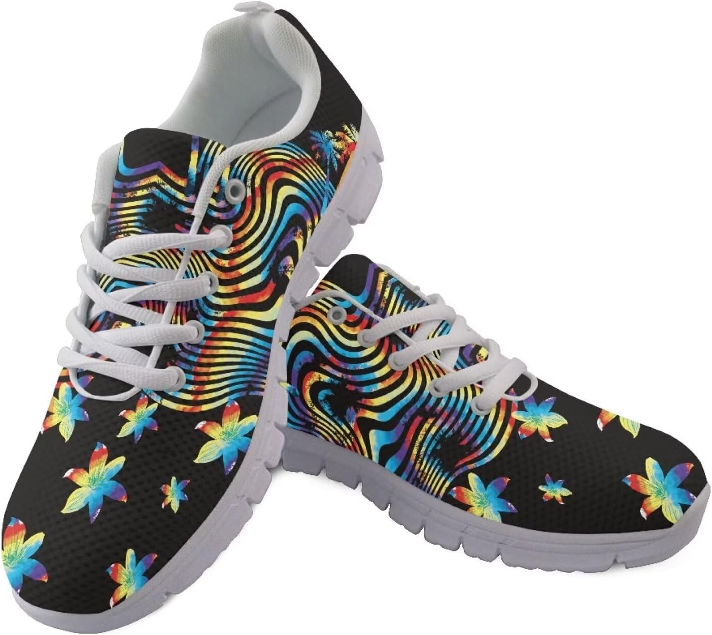 

Мужские легкие прогулочные кроссовки AmzPrint с белой подошвой и анималистическим принтом