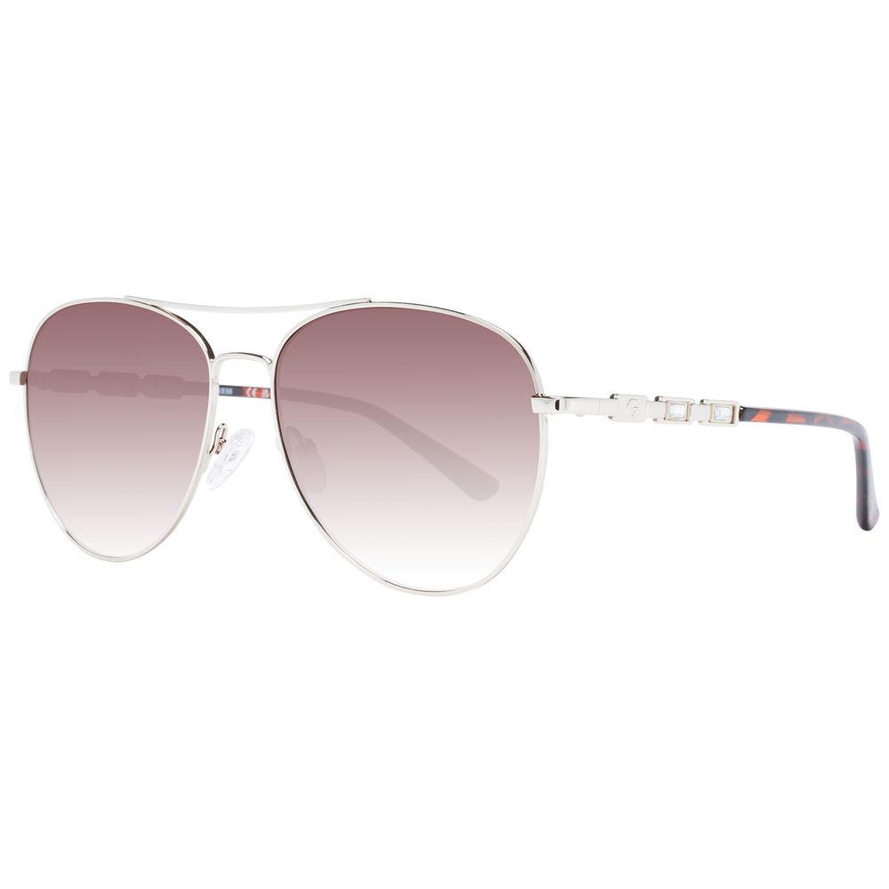 

Серебряные женские солнцезащитные очки GUESS