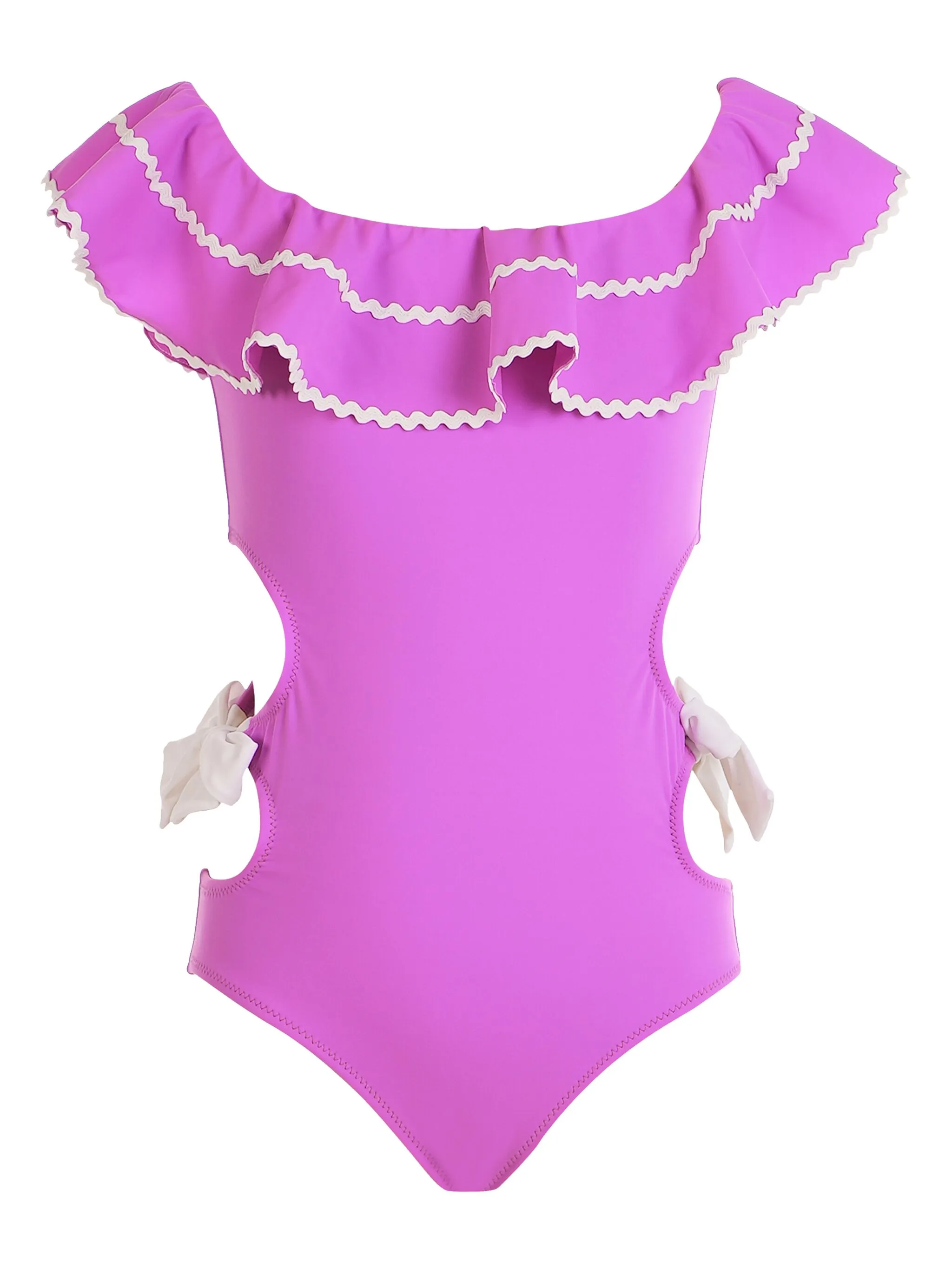 

Купальник с бантом Nessi Byrd Kids, фиолетовый