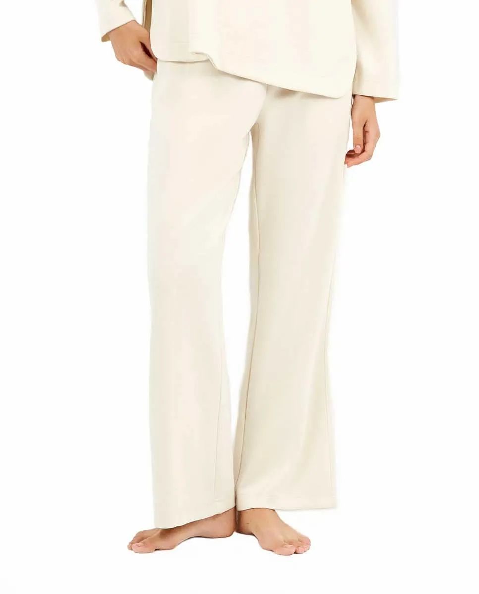 

Женские длинные брюки с широкими штанинами, мягкие на ощупь Gisela, бежевый