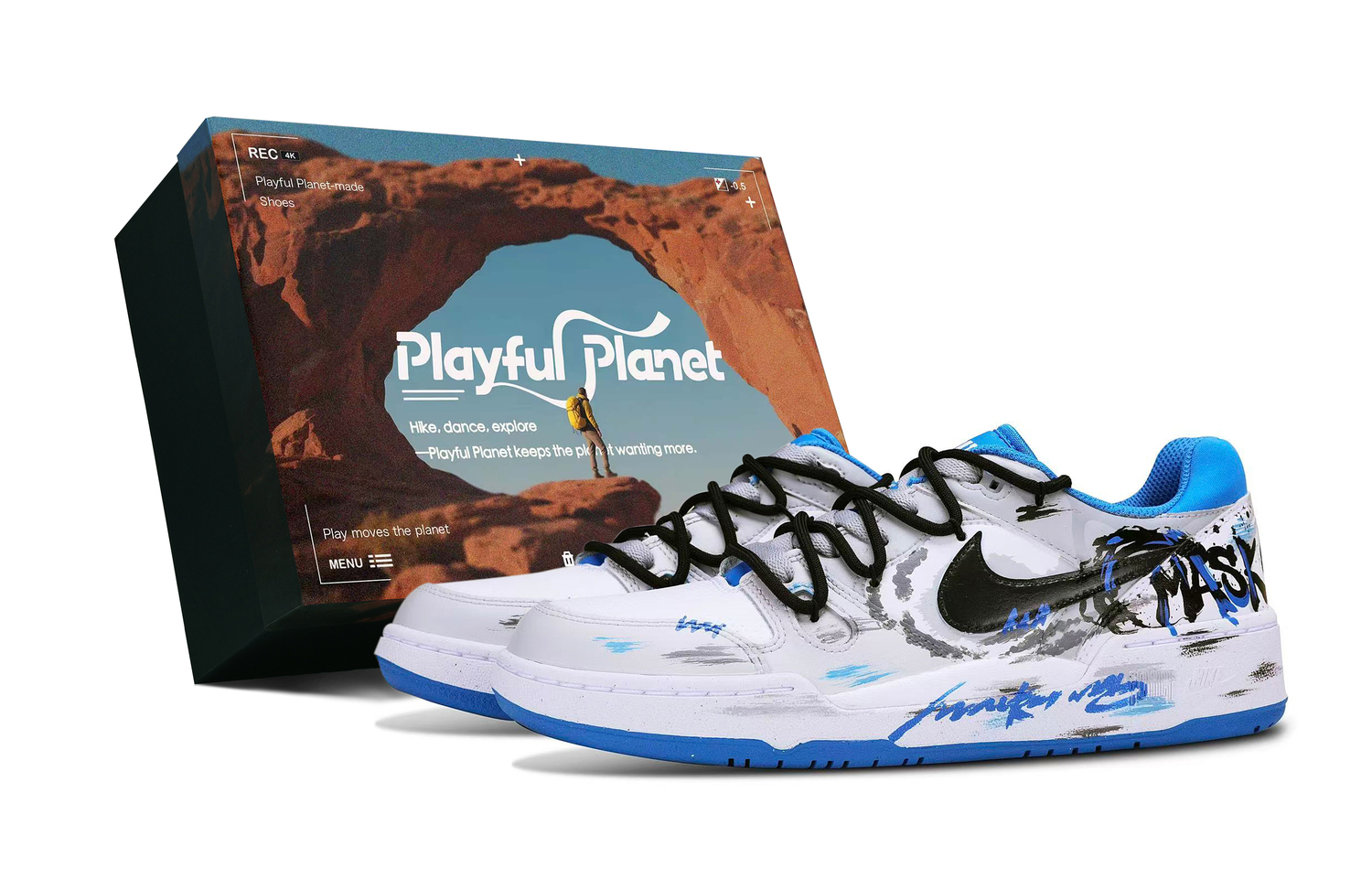 

Nike Полноценная амортизация, износостойкие низкие кроссовки для скейтбординга мужские black gray blue