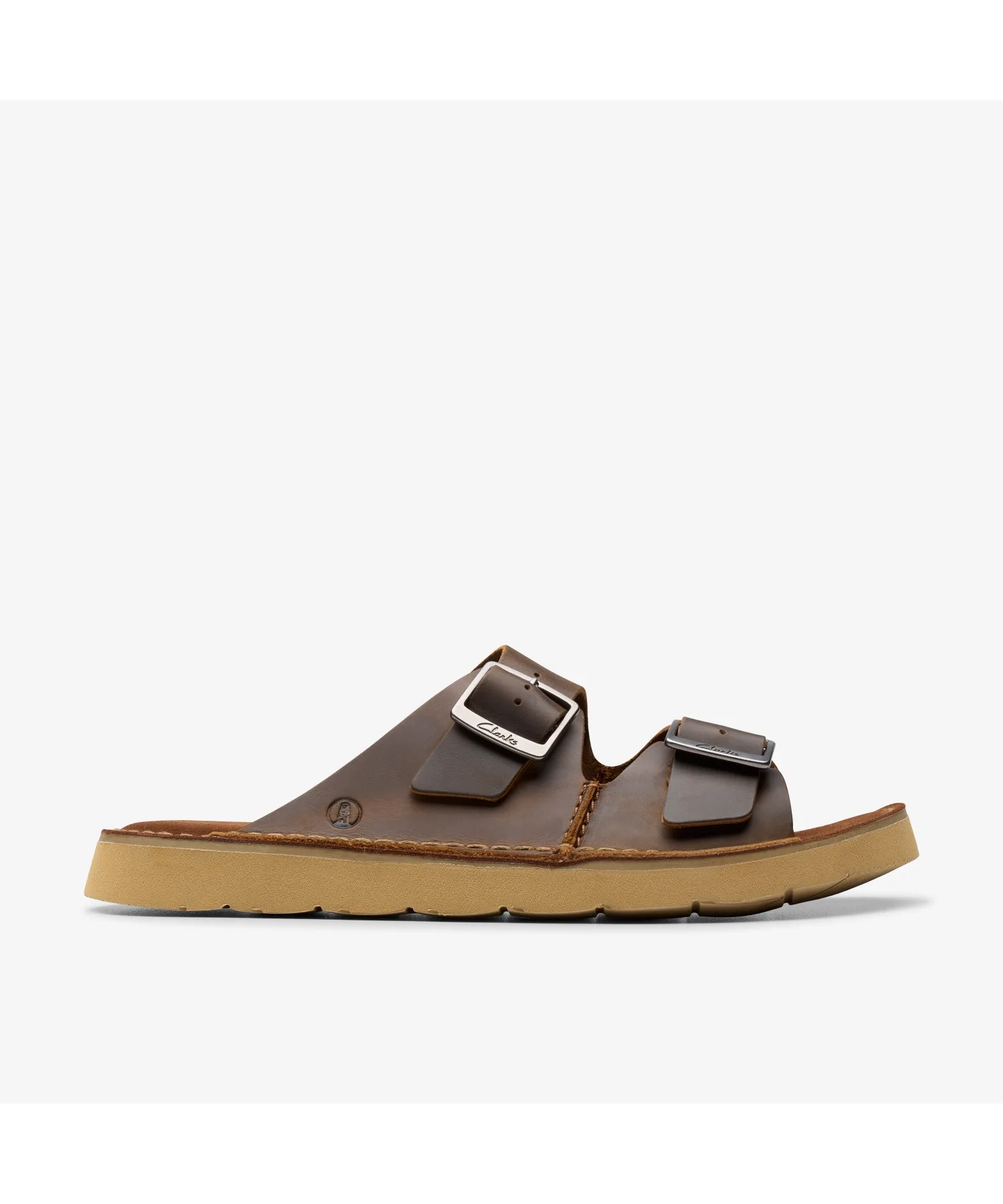 Мужские кожаные сандалии Solsbury Strap Clarks коричневые