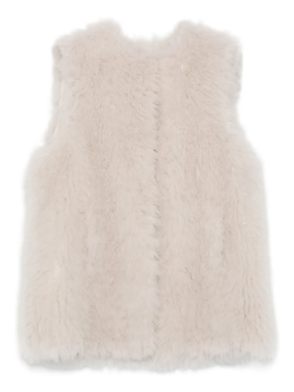 

Жилет из козьего меха Liska, серый