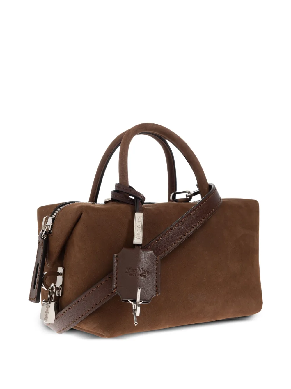 Маленькая сумка-тоут Holdall Max Mara, коричневый — фото 4