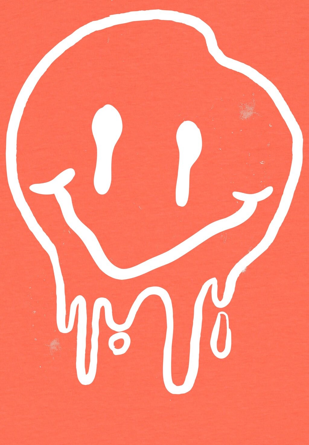 

Футболка с принтом SMILEY watapparel, красный