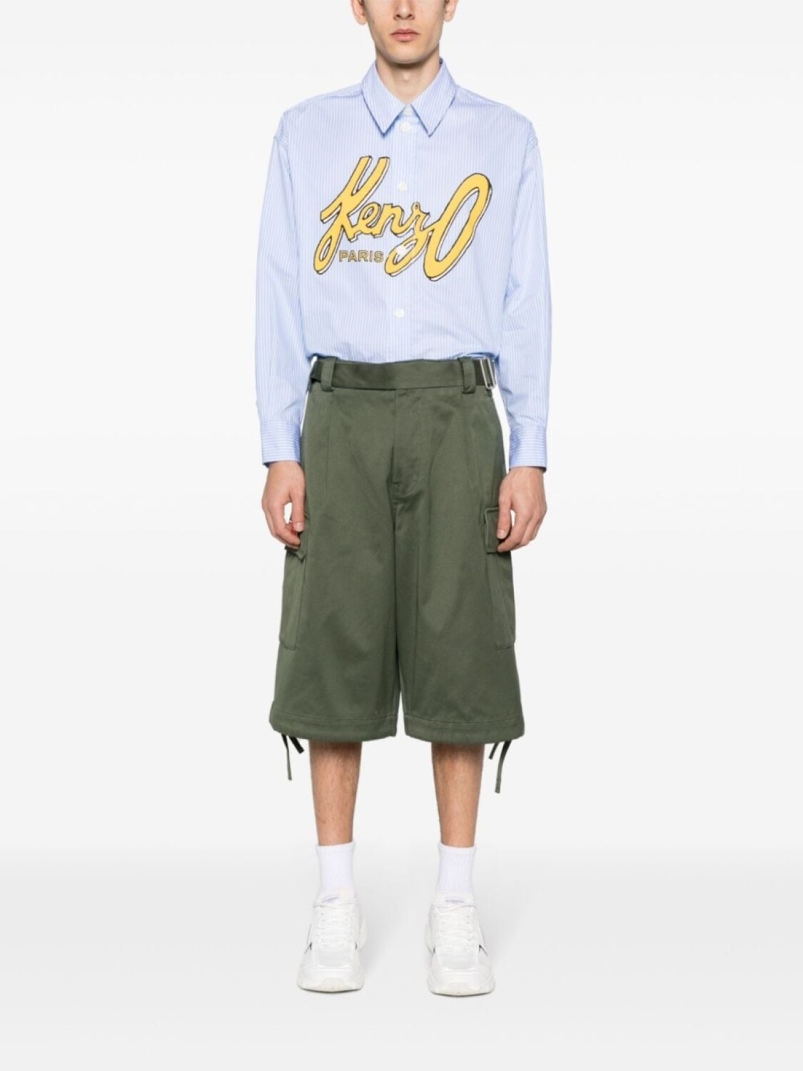 

Kenzo шорты карго Army, зеленый