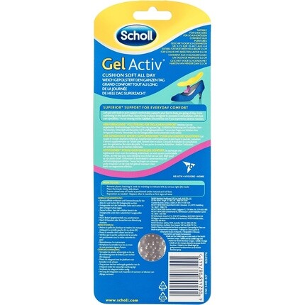 Гелевые стельки Activ для повседневной обуви на каблуках, Scholl — фото 2