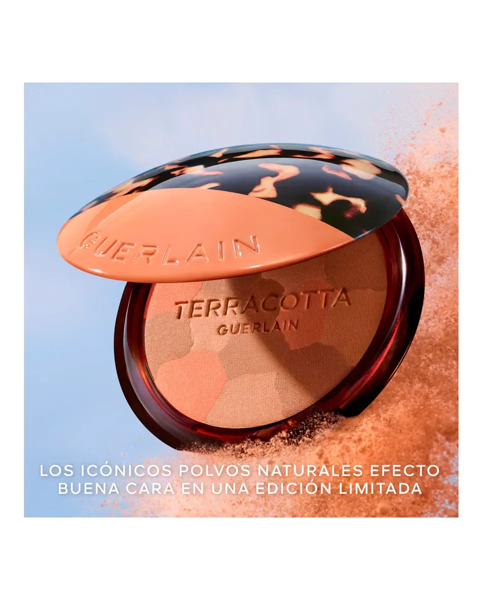 Пудра-Хайлайтер Terracotta Light 10 г Guerlain, 01 Light Warm - Estuche Beige — фото 4