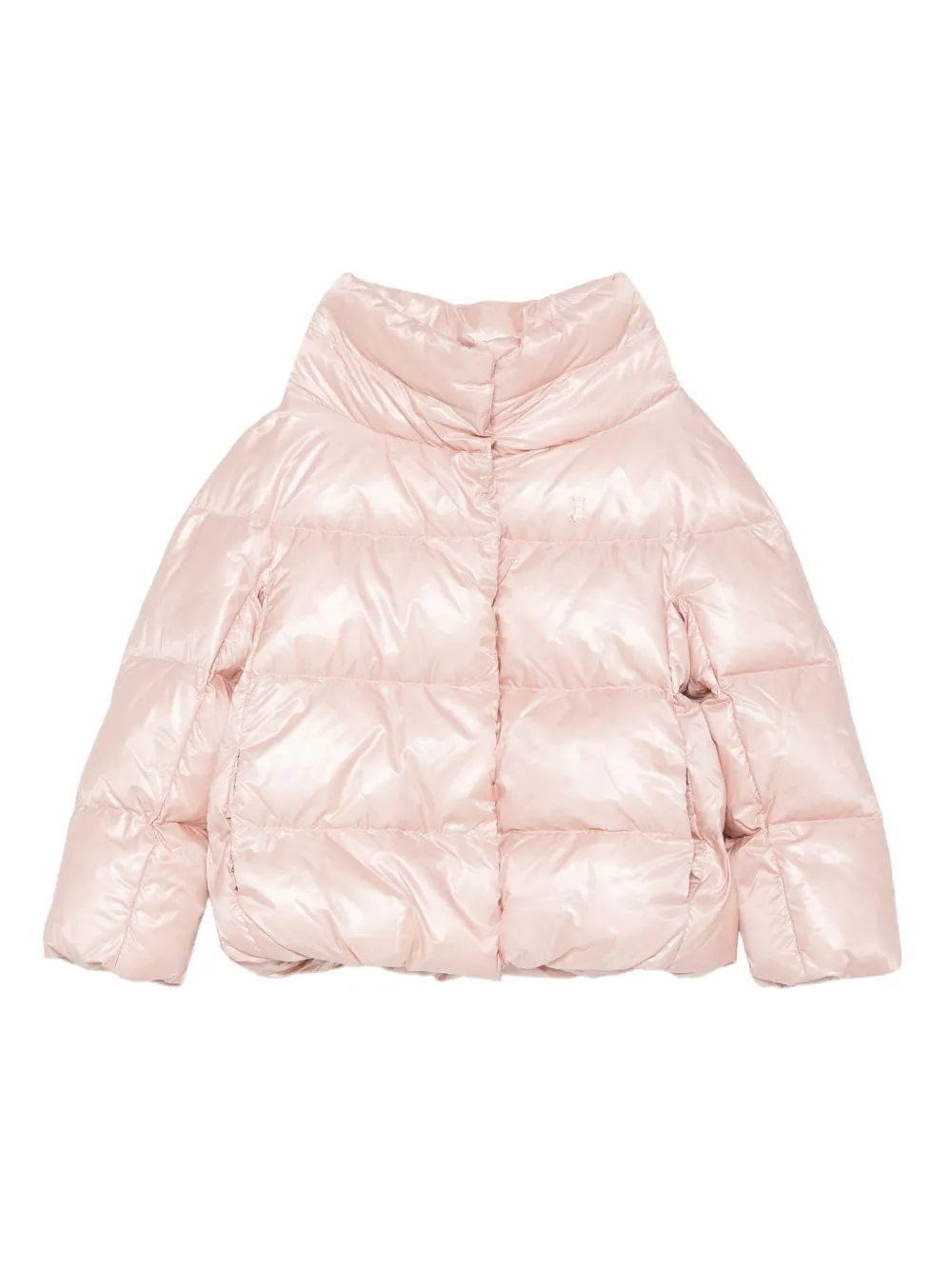 

Стеганая куртка с высоким воротом Herno Kids, розовый
