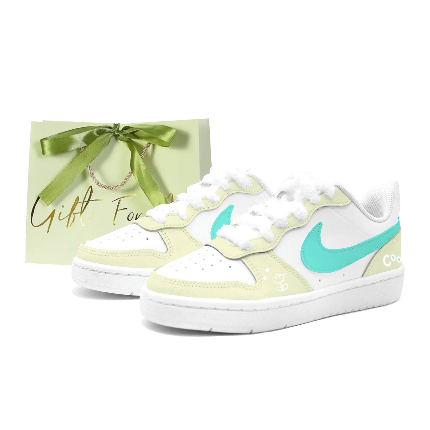 

Nike Court Borough Lime Cream, Kung Fu Rabbit кожаные противоскользящие амортизирующие износостойкие низкие кроссовки