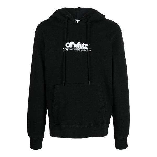 

Толстовка chunky logo hoodie 'black' Off-White, черный