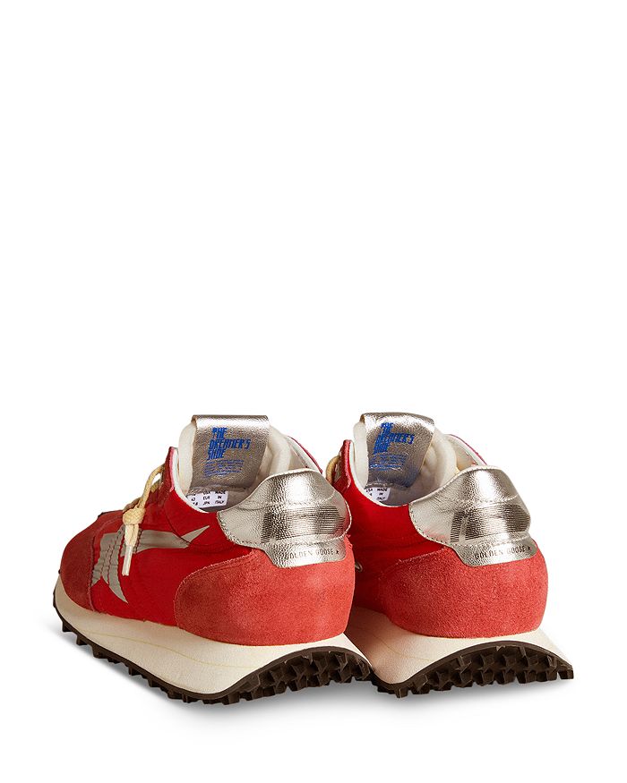 Кроссовки унисекс для бега и марафона с низким верхом Golden Goose, красный — фото 3