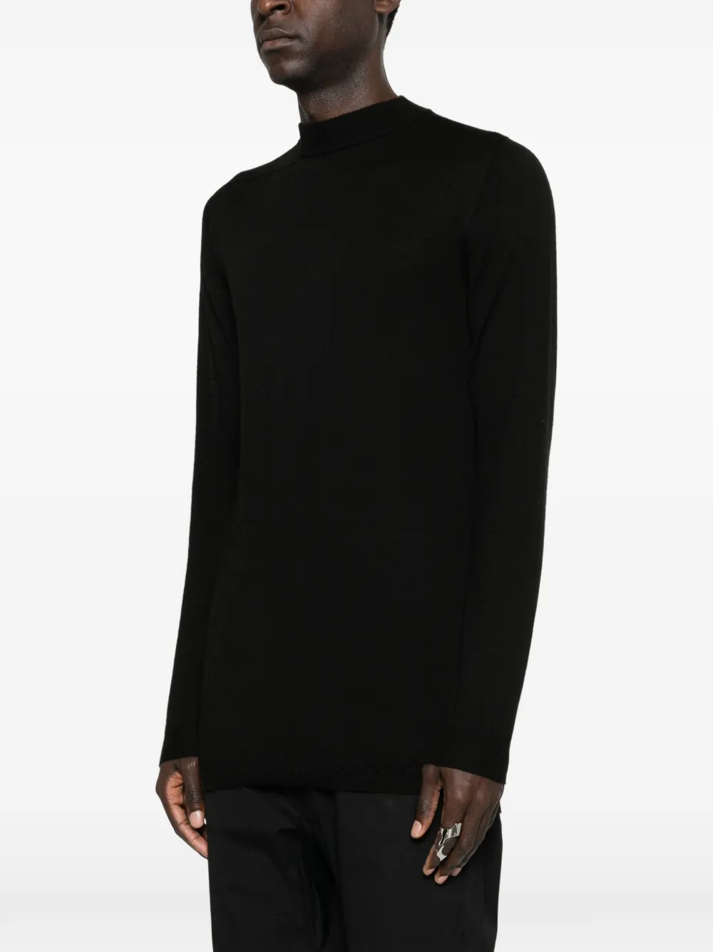 Джемпер Level Lupetto с круглым вырезом Rick Owens, черный — фото 3