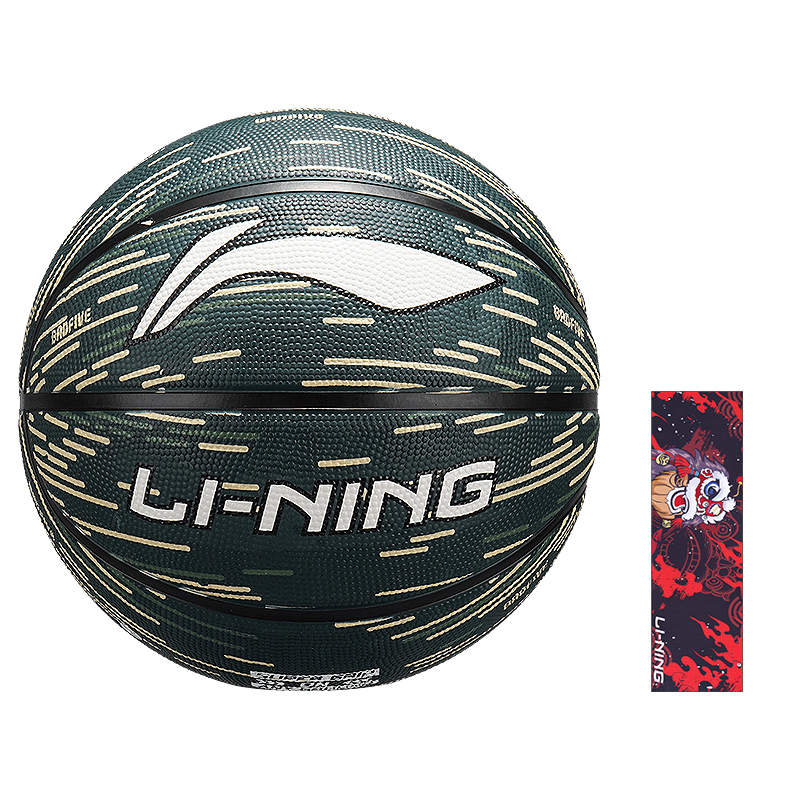 

LINING Радужная коллекция резиновый баскетбольный мяч army green размер 7 размер 5 мяч для тренировок соревнования unisex китай