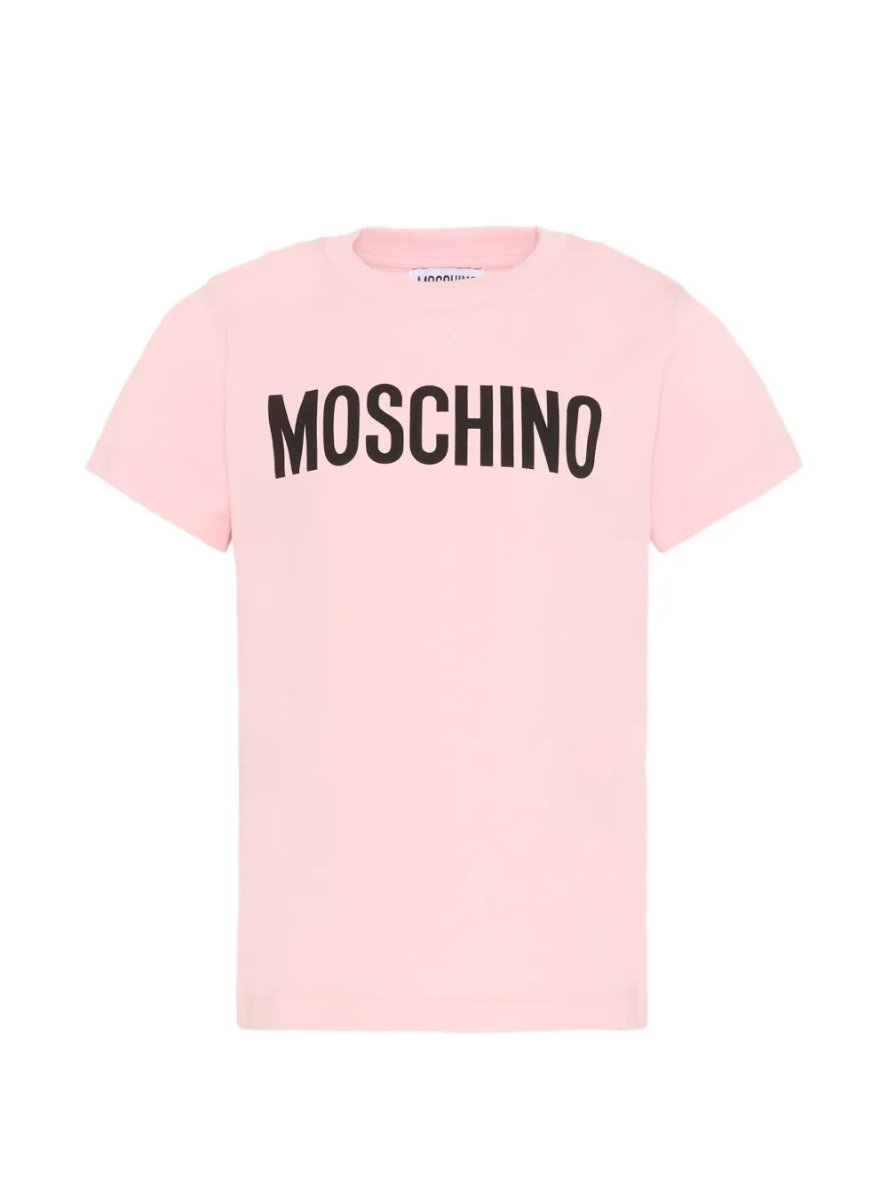 

Футболка с логотипом Moschino Kids, розовый
