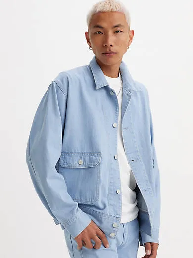 

Практичная куртка дальнобойщика с кромкой кромки Levi's, цвет Rinse - Light Wash