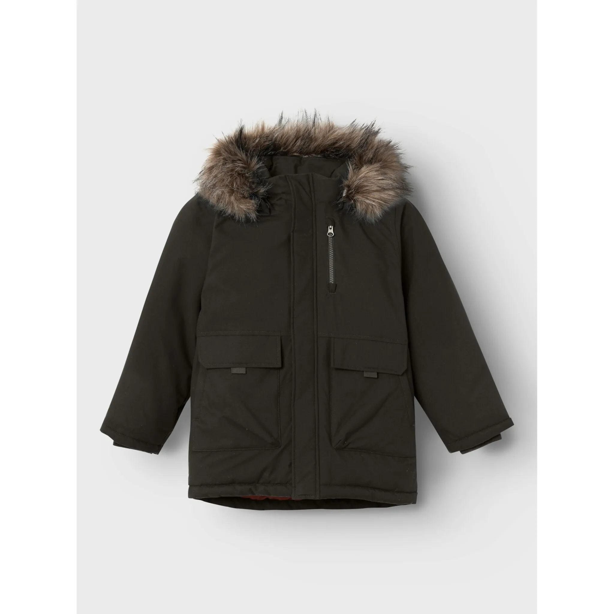

Name It Парка «NKMMASTER PARKA JACKET PB», с капюшоном, со светоотражающей деталью, черный
