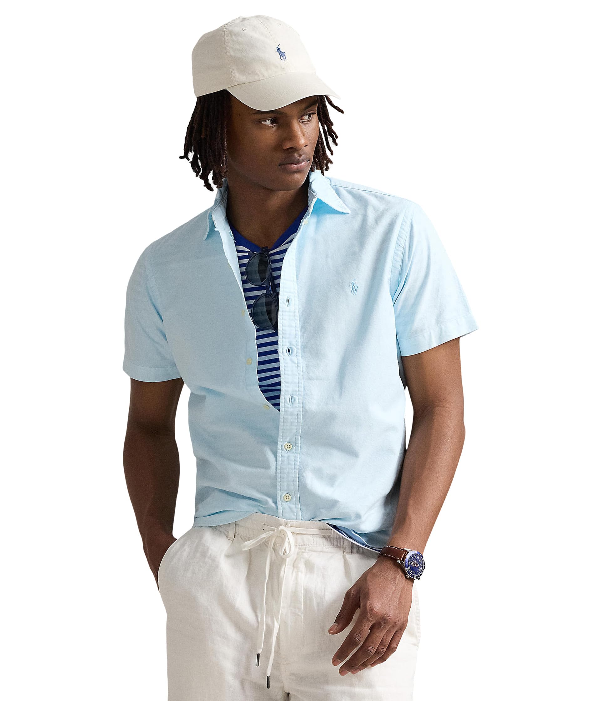 

Поло Polo Ralph Lauren Classic Fit Oxford Shirt, цвет Sky