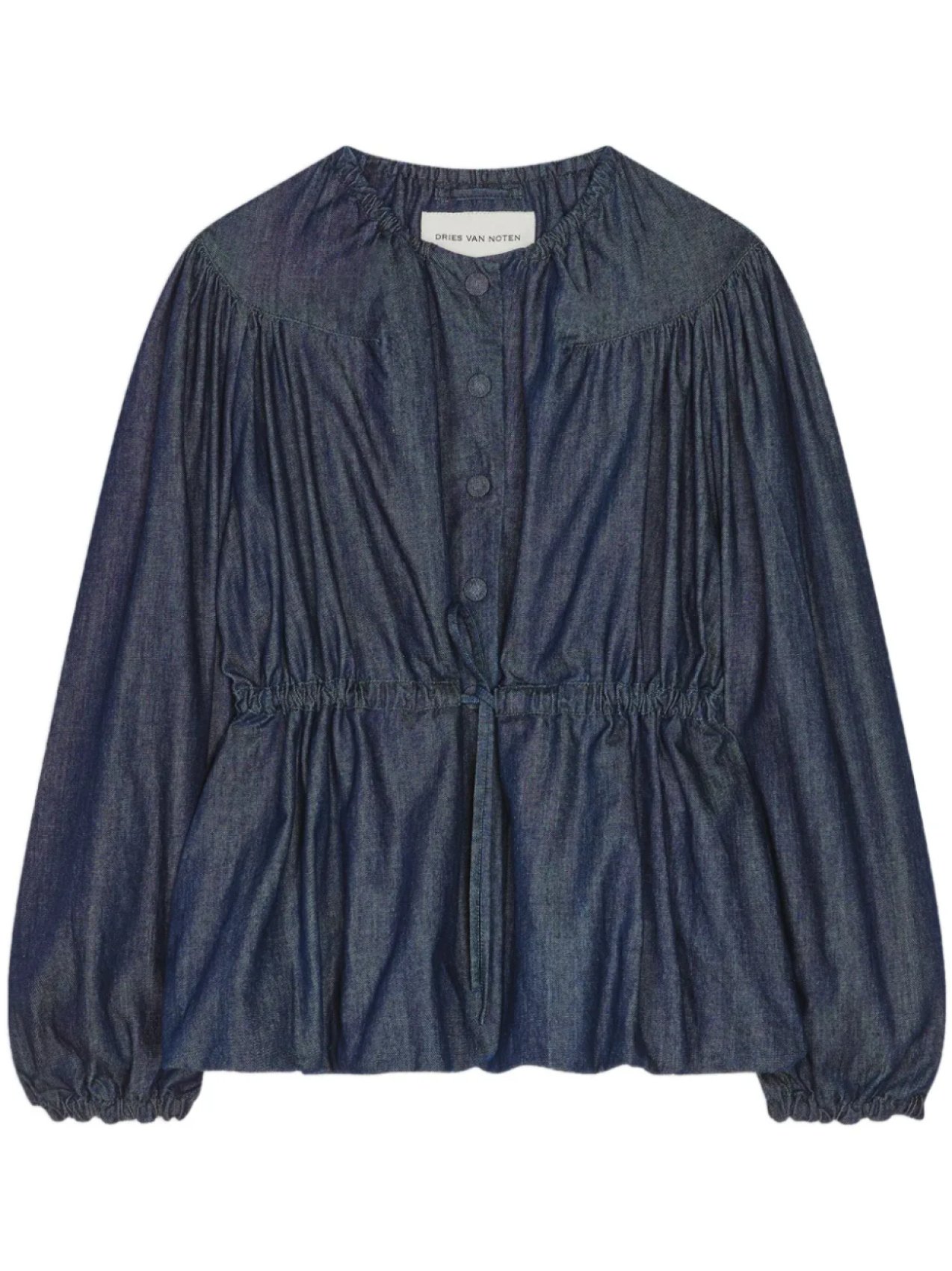 

Джинсовая куртка с кулиской DRIES VAN NOTEN, синий