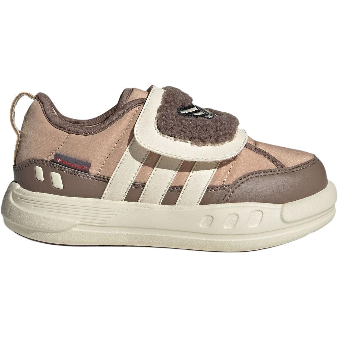 Adidas Скользостойкие термообуви Rebound Low top повседневные коричневые детские — фото 3