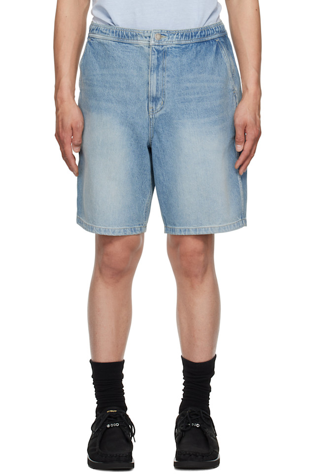 

Джинсовые шорты с эластичным поясом Solid Homme, синий