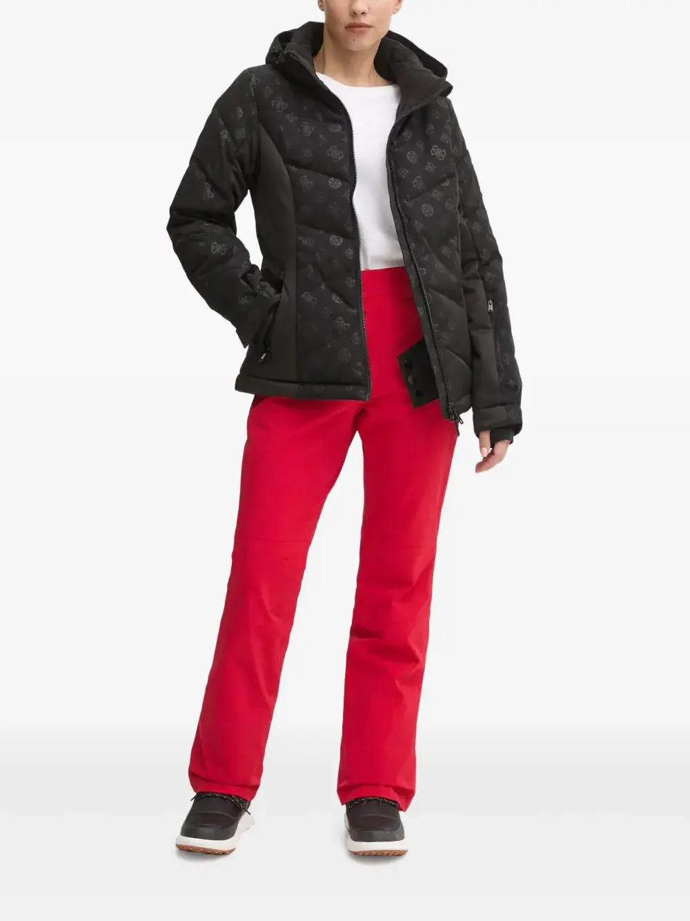 

Лыжные брюки с нашивкой-логотипом Ea7 Emporio Armani, красный