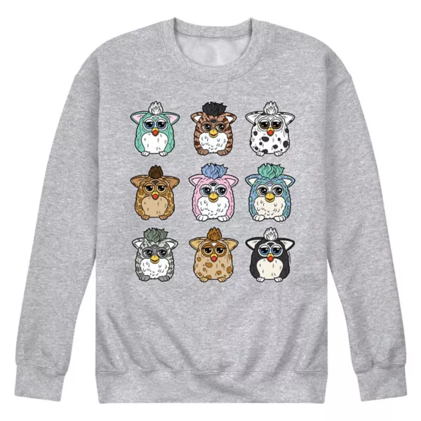 

Мужская флисовая толстовка Furby Grid Licensed Character, серый