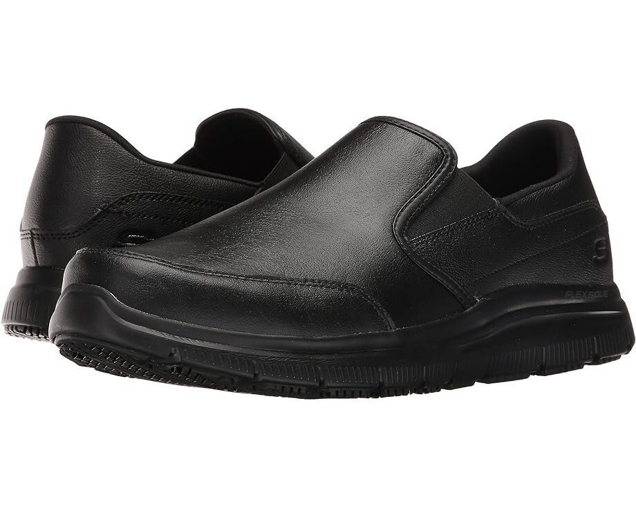 

Лоферы SKECHERS Work Flex Advantage SR - Bronwood, цвет Black Leather