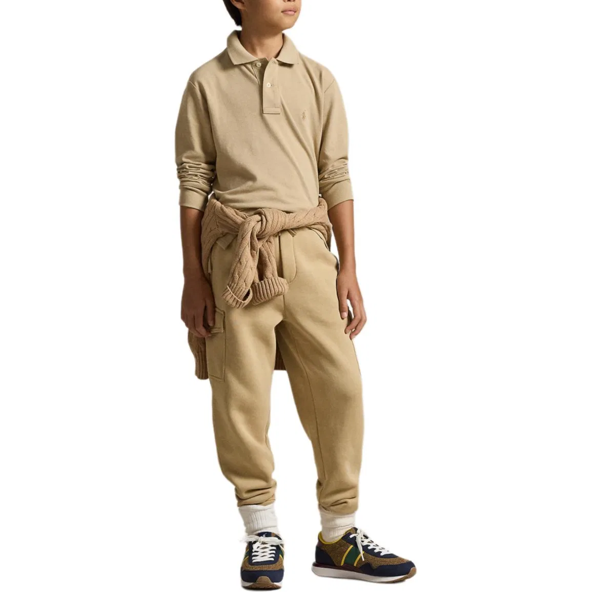 Детские трикотажные спортивные штаны Polo Ralph Lauren Vintage Khaki — фото 3