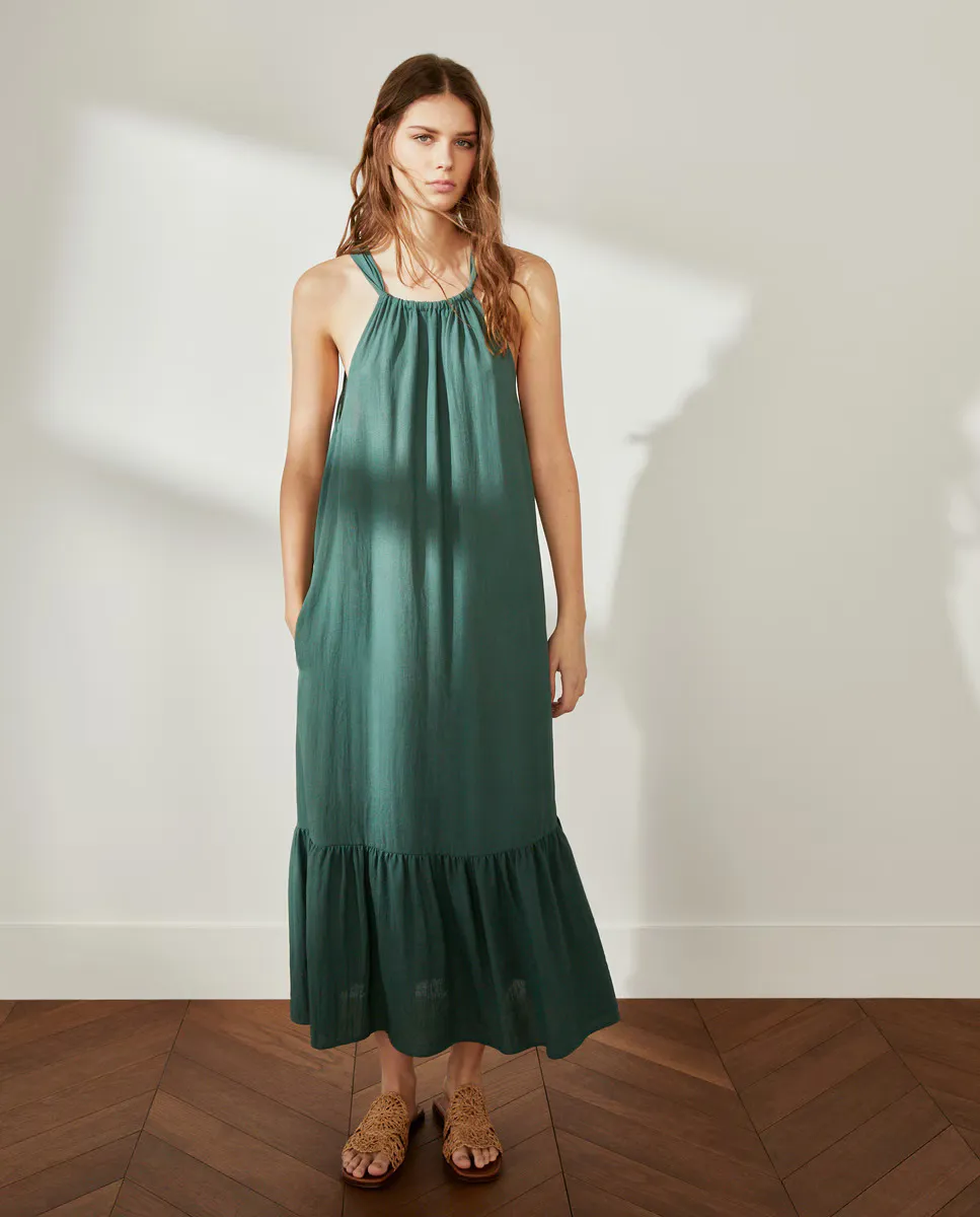 

Простое женское платье Southern Cotton, цвет 520 Kaki