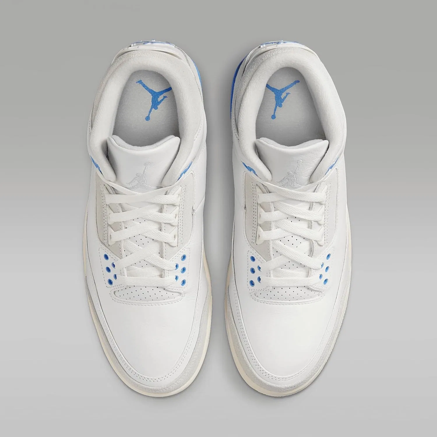 Мужские кроссовки Nike Air Jordan 3 Retro, Summit White/Hydrogen Blue — фото 4