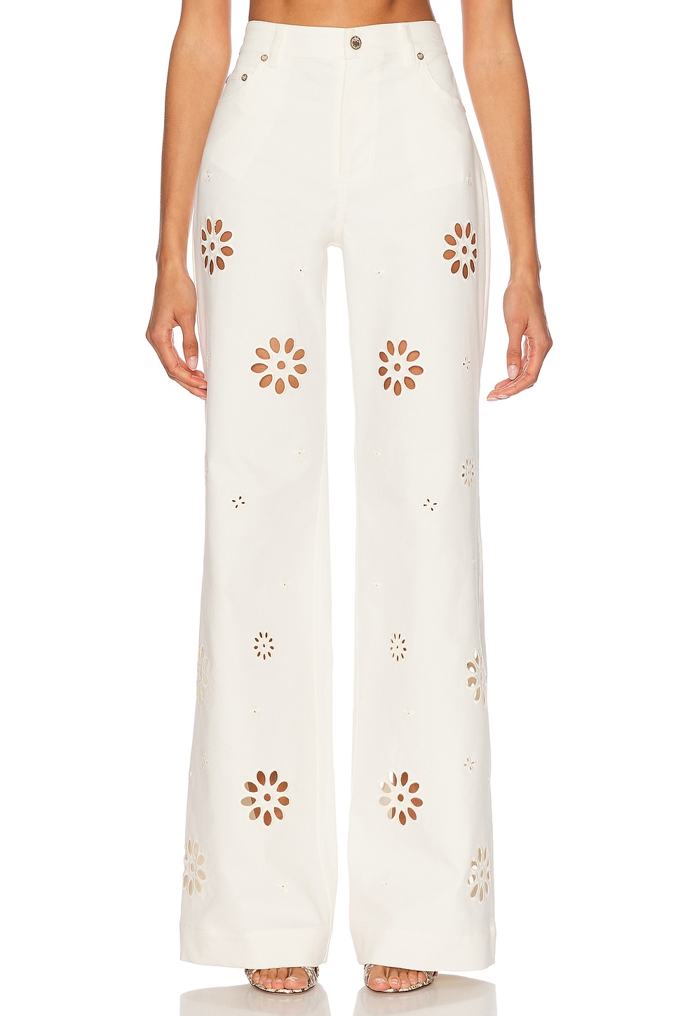 

Carolette Брюки Loveshackfancy, Optic White