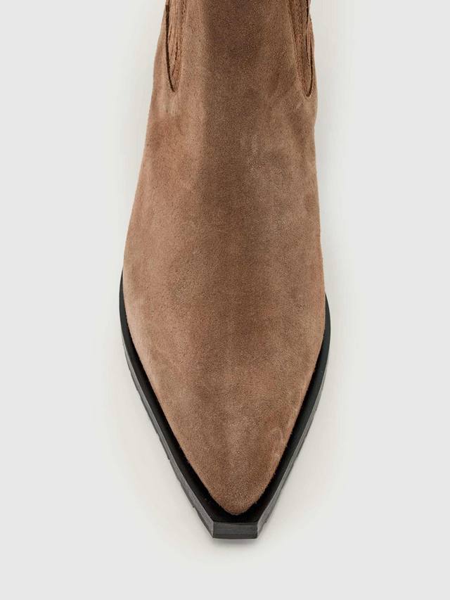 Марси замшевые челси-ботинки AllSaints, Brown Mid — фото 3