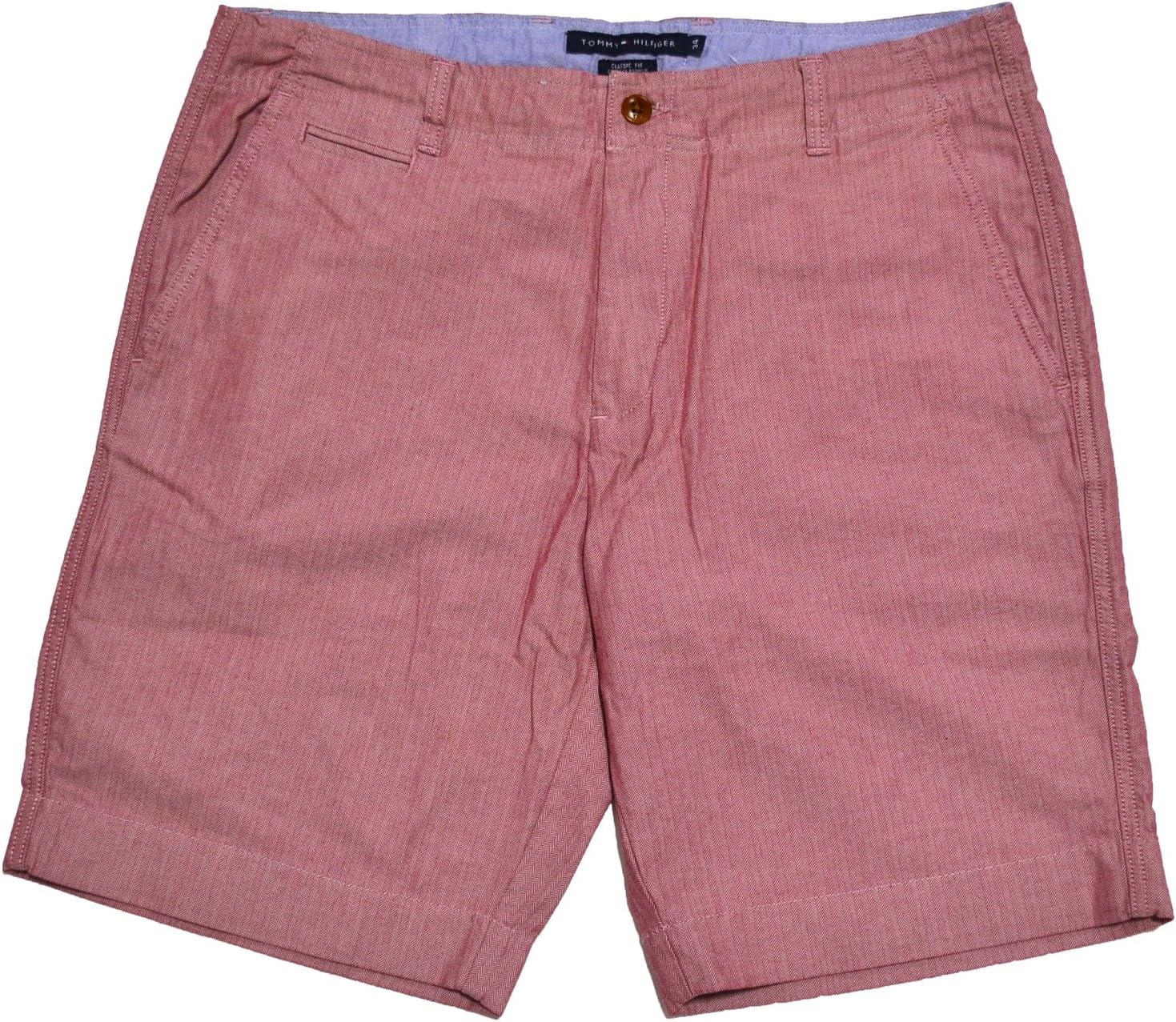 

Мужские шорты-чиносы Tommy Hilfiger Academy Flat Front (свекольно-красные), Red