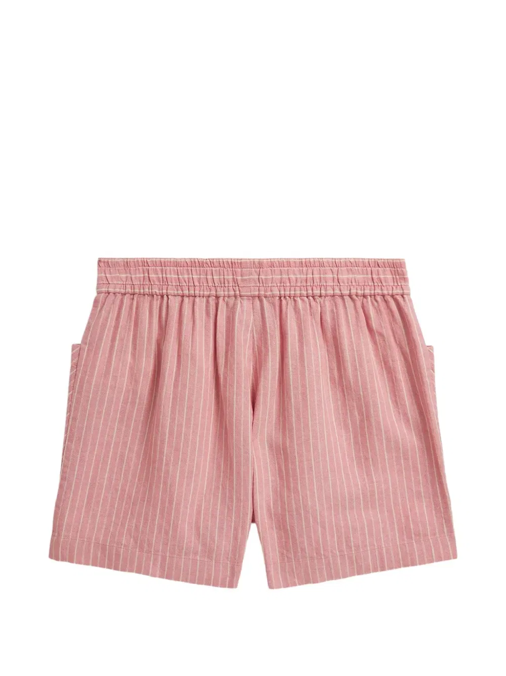 Полосатые шорты с накладными карманами Polo Ralph Lauren Kids, розовый — фото 2