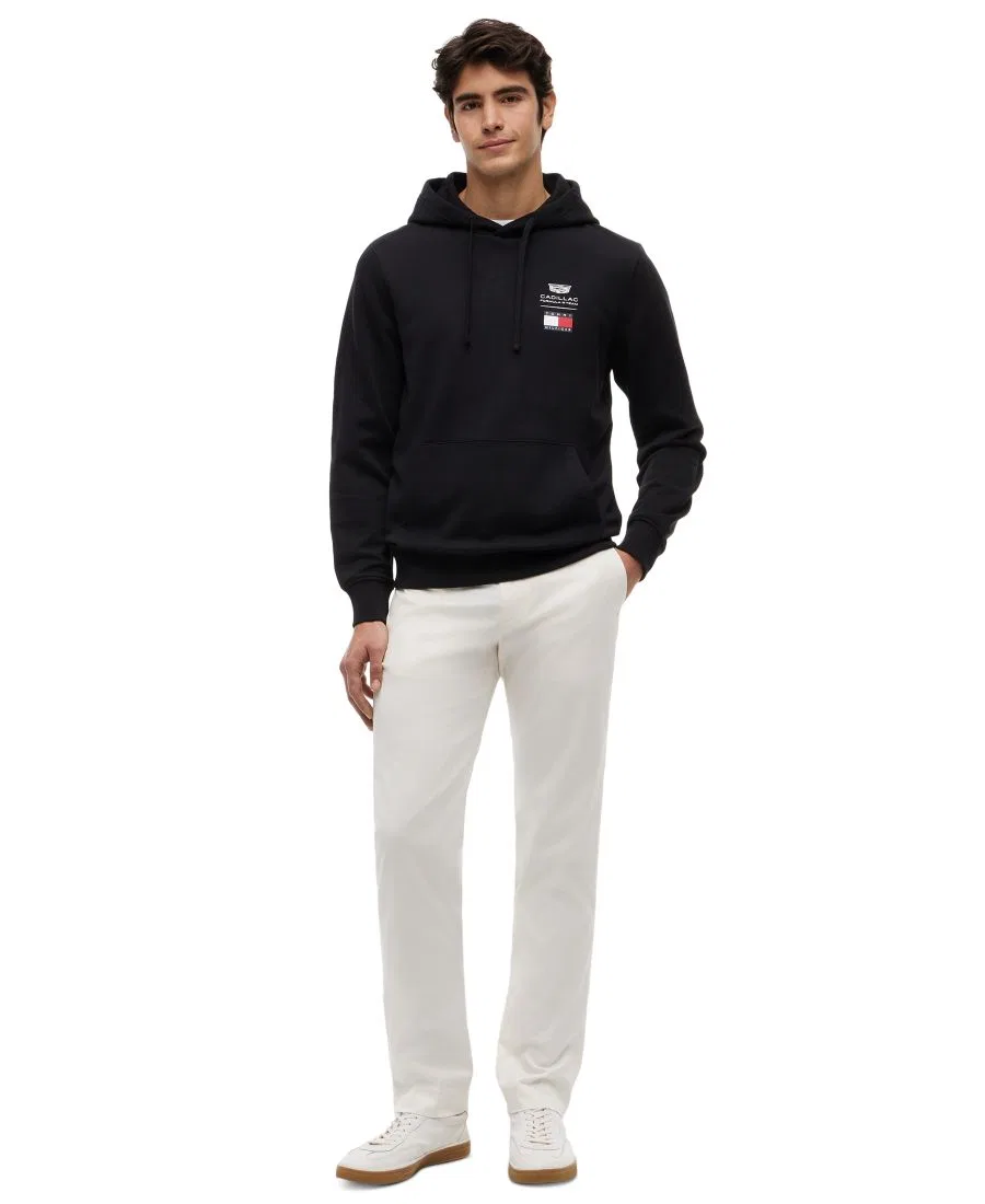 Мужская толстовка с логотипом Cadillac F1, стандартного кроя Tommy Hilfiger, Black — фото 2