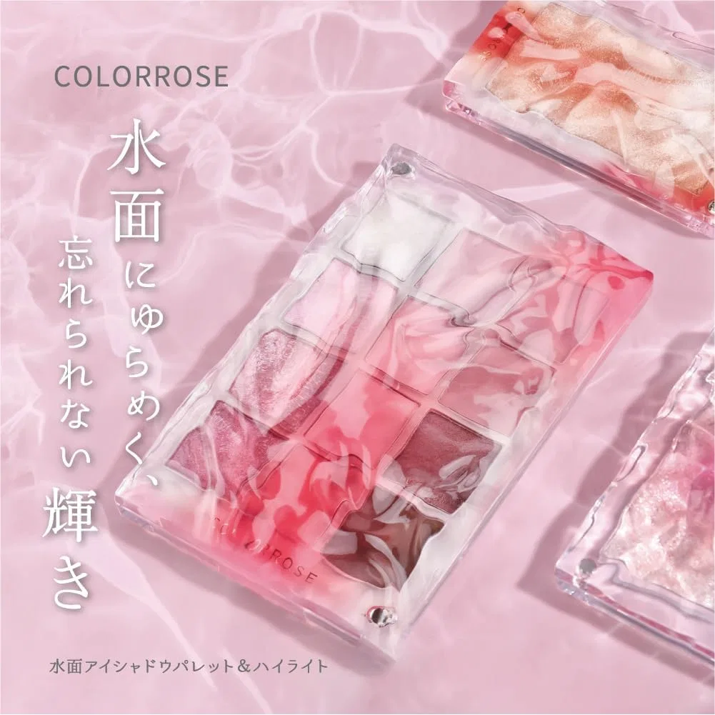 Палетка теней COLORROSE Water Surface Eyeshadow Palette 01 Cherry Shell Pink 12 цветов — фото 2