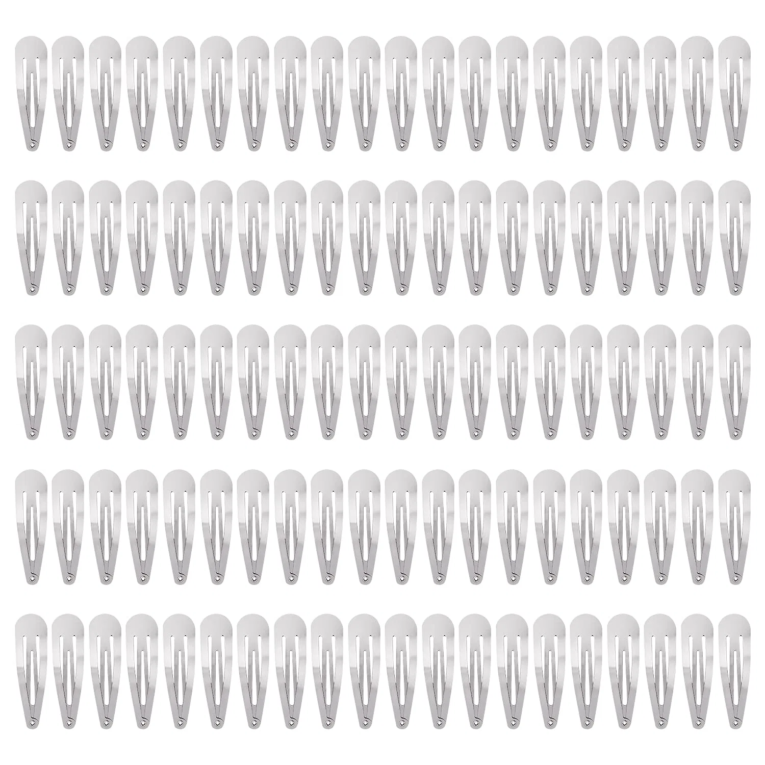 Металлические заколки для волос Lawie Lawie, Pack Of 100 Silver Hair Clips 6Cm