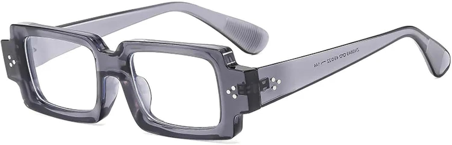 

Классические солнцезащитные очки с заклепками для женщин и мужчин, роскошные, винтажные, модные, популярные, в стиле панк, с защитой от УФ-излучения UV400 TYUVIVO, Gray Clear