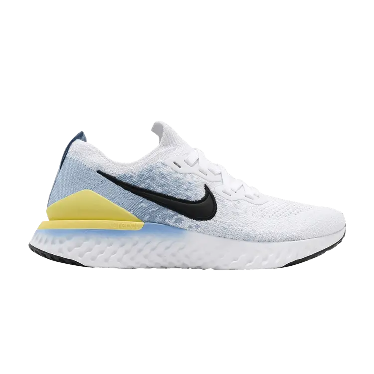 Кроссовки Nike Wmns Epic React Flyknit 2 'White Light Blue', белый