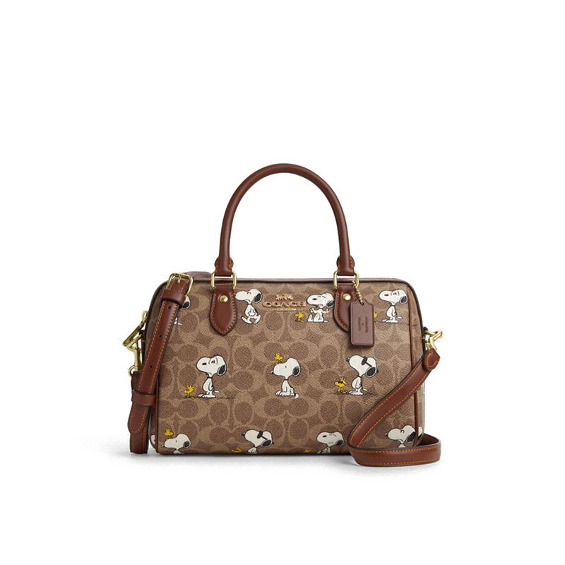 

COACH Сумка женская из искусственной кожи среднего размера коричневая