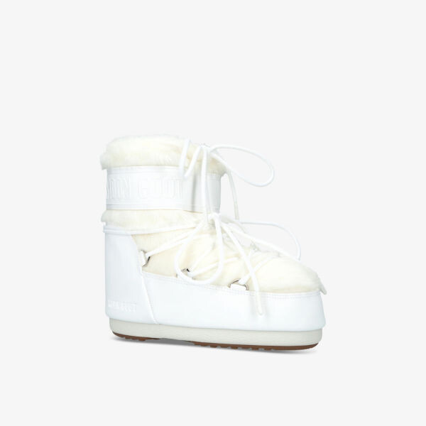 Зимние ботинки Moon Boot из искусственного меха и кожи, белый — фото 3