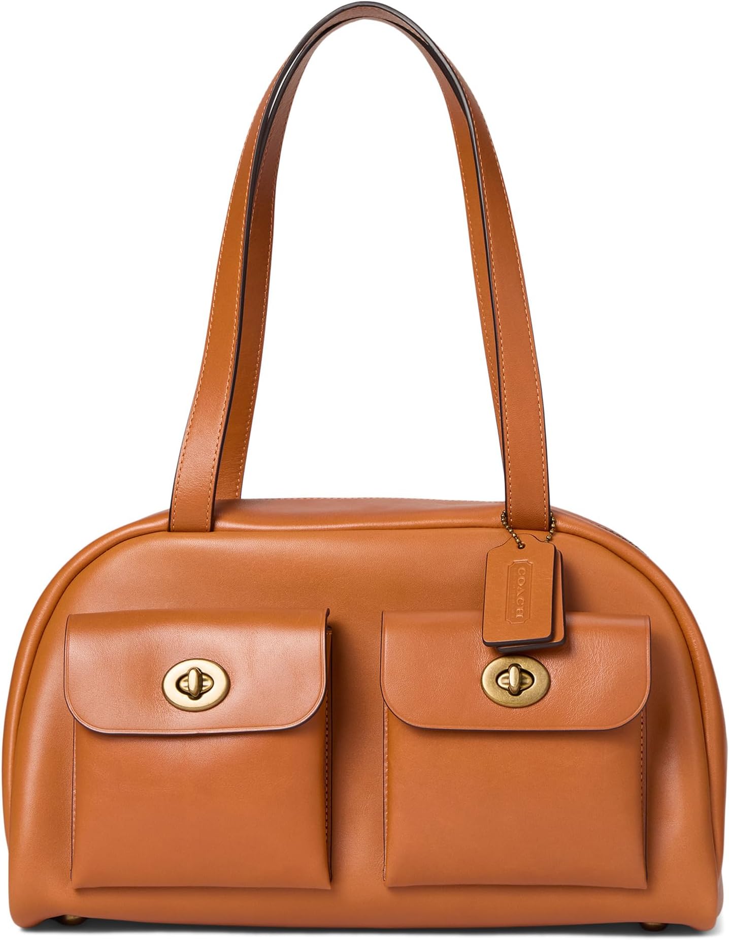 

Сумка COACH Twin Turnlock Bag, цвет Toffee
