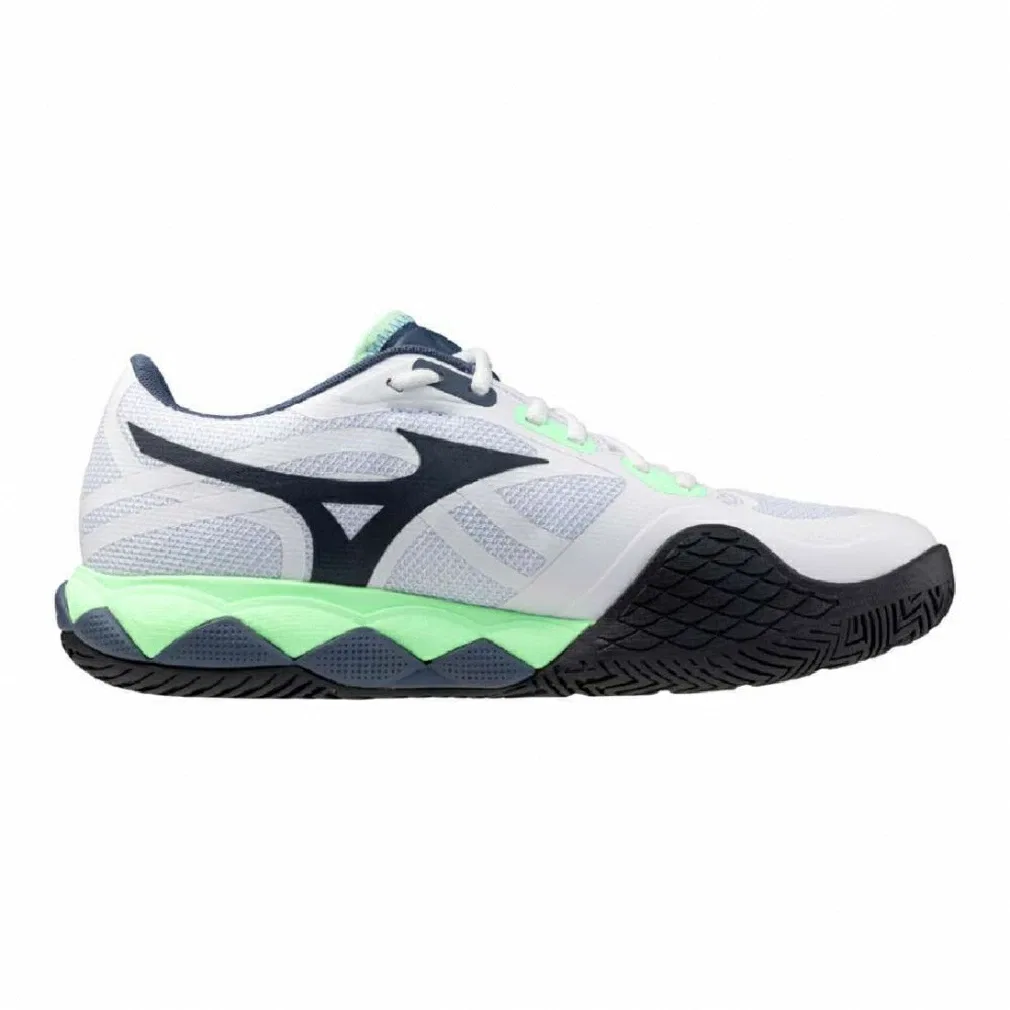 Теннисные кроссовки «Wave Enforce Tour 2 AC» от Mizuno, White X Emerald Green — фото 2