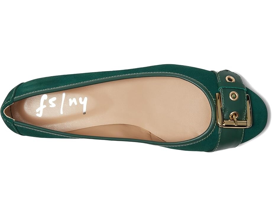 Туфли на плоской подошве French Sole Ditto, цвет Dark Green Suede — фото 2